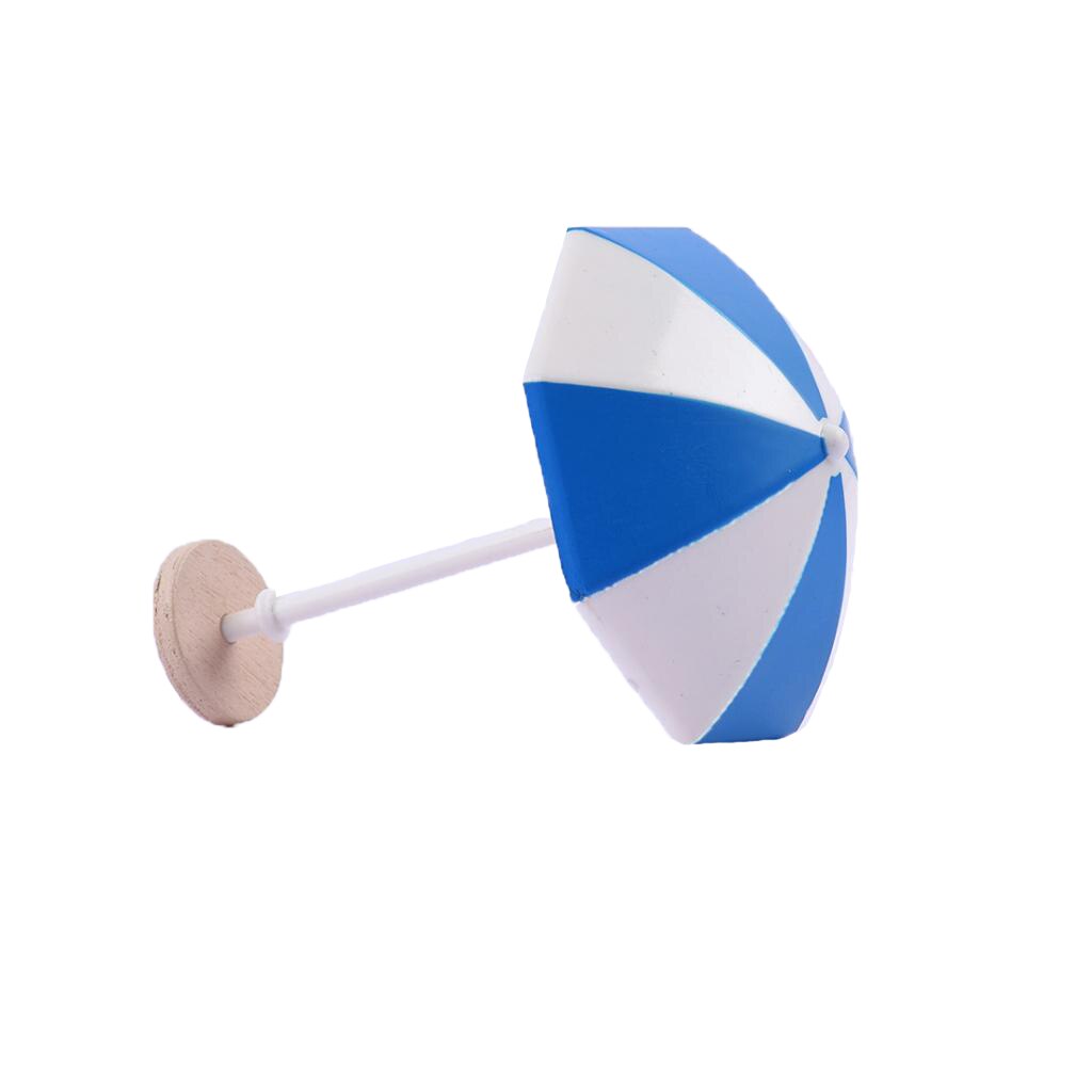 Doll House Miniature Beach Sun Umbrella Dollhouse Colorful Scenes Decoration Photography Props