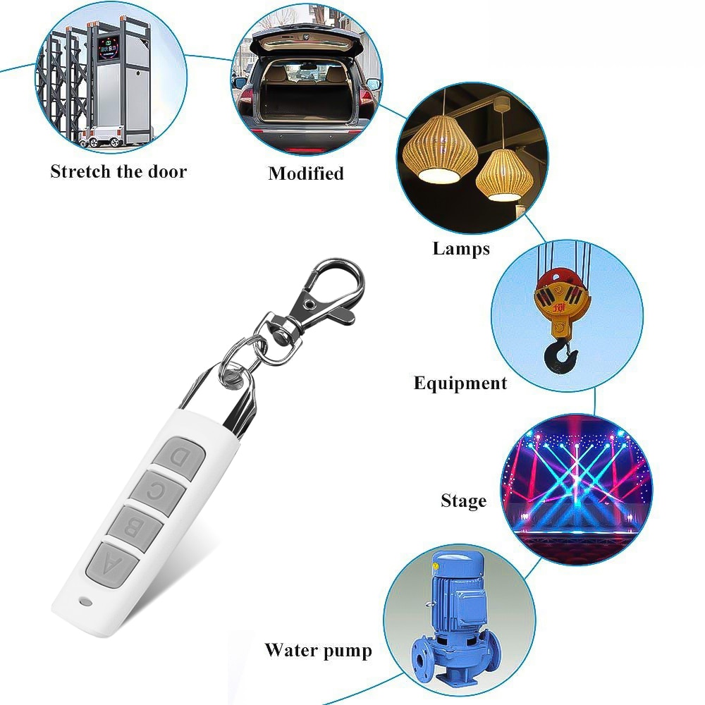 KEBIDU 12V 4CH 433MHZ Klonen Afstandsbediening Kloon Code Autosleutel Zender Garage Gate Deuropener Afstandsbediening duplicator