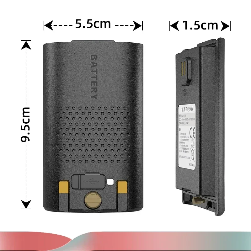 Baofeng UV-17 Pro Li-ion Battery DC 7.4V 13.32Wh Original BL-17UV Rechargeable UV-17L UV-17 PlusV1 V2 Battery UV-17 Max Bateria
