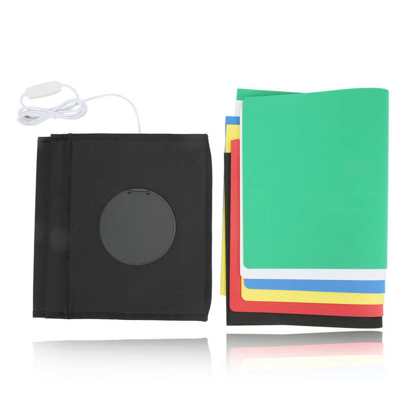 Photo Studio Lightbox Mini Folding Light Box Tabletop Photography Soft Shooting Tent Box 6 Backgrounds for Jewelry Photography: 30cm