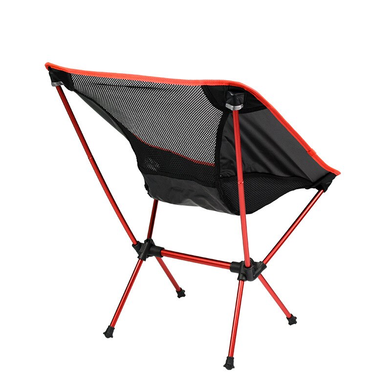 Camping udendørs foldestol bærbar ultralet månestol luftfart aluminiumslegering fiskestol camping strandstol