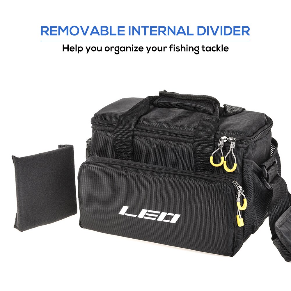 Multifunctional Fishing Lure Reel Bag 32 * 23 * 20cm Fishing Storage Bag Case Carp Fishing Shoulder Bag