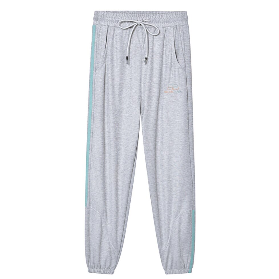 X Pantaloni Della Tuta per le Donne di Nylon Fresco Morbido Tre Strisce Jogging Donne Pantaloni Per Lo Sport Da Jogging Sport Jogger Sport Tuta Pantaloni: Grey 2 / XXL