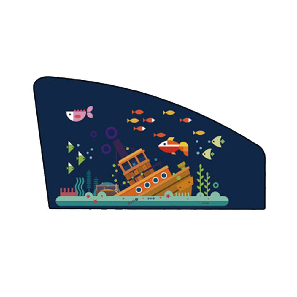 Auto Zonnescherm Zonnebrandcrème Isolatie Auto Side Window Magnetische Attachment Zonnebrandcrème Protector Voor Kids Leuke Cartoon: M01-01