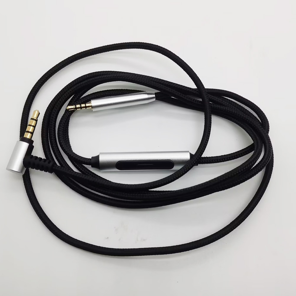 Audiokabels voor Bose QuietComfort 35 QC25 QC35 QC45 NC700 OE2 OE2i Hoofdtelefoonkabel Vervangingssnoeren Met Microfoon Afstandsbediening: Default Title