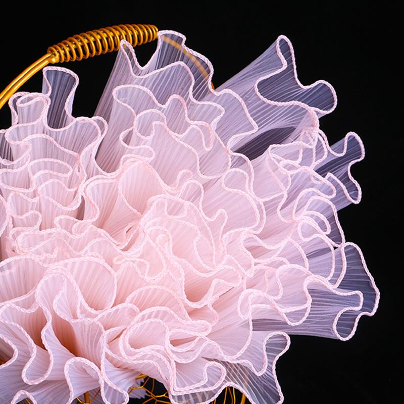 onda filato fiore avvolgere carta perla d'argento oro ordinare onda pizzo filato mazzo fai da te confezione regalo decorazione per feste 28cm * 4.5m