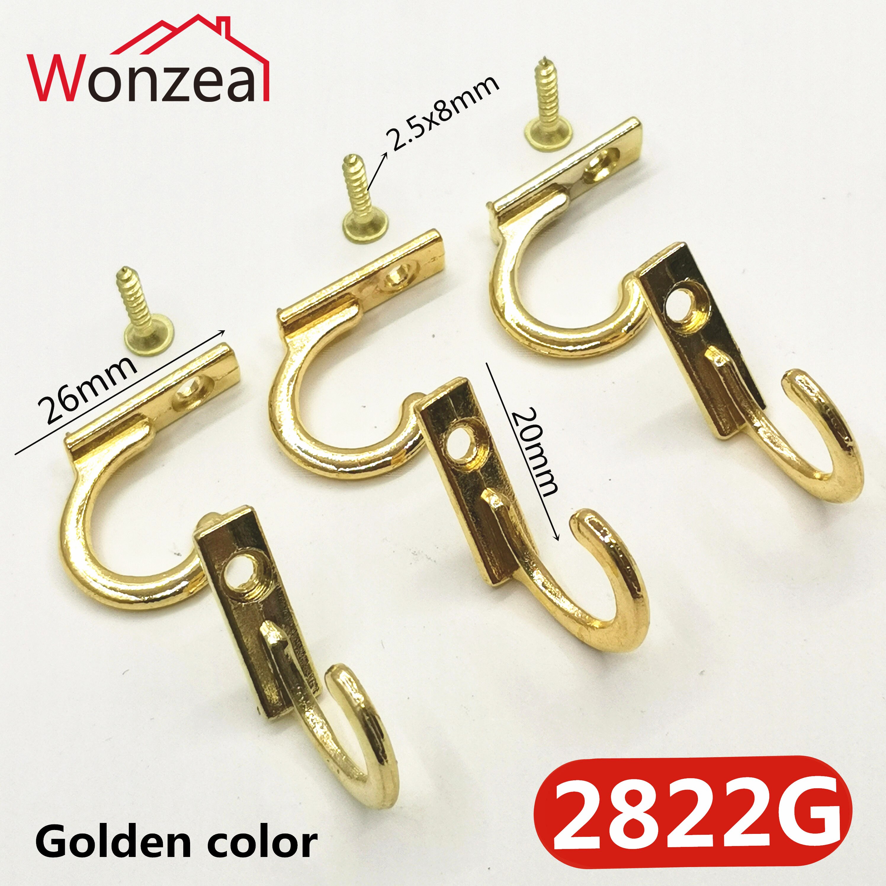 10pcs/lot Bronze Metal door wall hooks hanger Small Antique Hooks Wall Hanger Curved Buckle Horn Lock Clasp Hook For Wooden