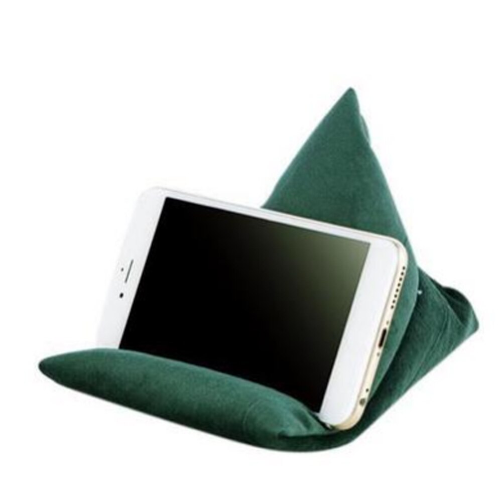 Blød trekant pude bærbar holder tablet pude skum lapdesk til telefon ipad tablet stativ holder læsestativ skød hvile pude: -en