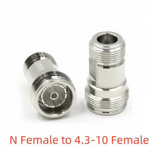 1pcs 4.3-10 mini DIN Connector to N Adapter DIN Male Female to N /DIN/4.3-10 Male Female Socket Straight RF Coaxial Adapter: Khaki