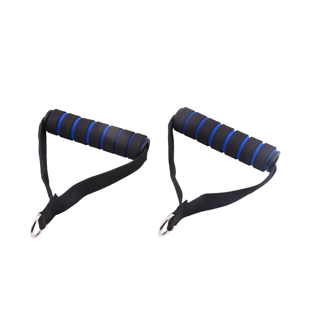 Banda de resistencia con asa, accesorio para barra de cuerda, estación de manillar, tríceps para Fitness, ejercicio, gimnasio, accesorios de entrenamiento: Blue