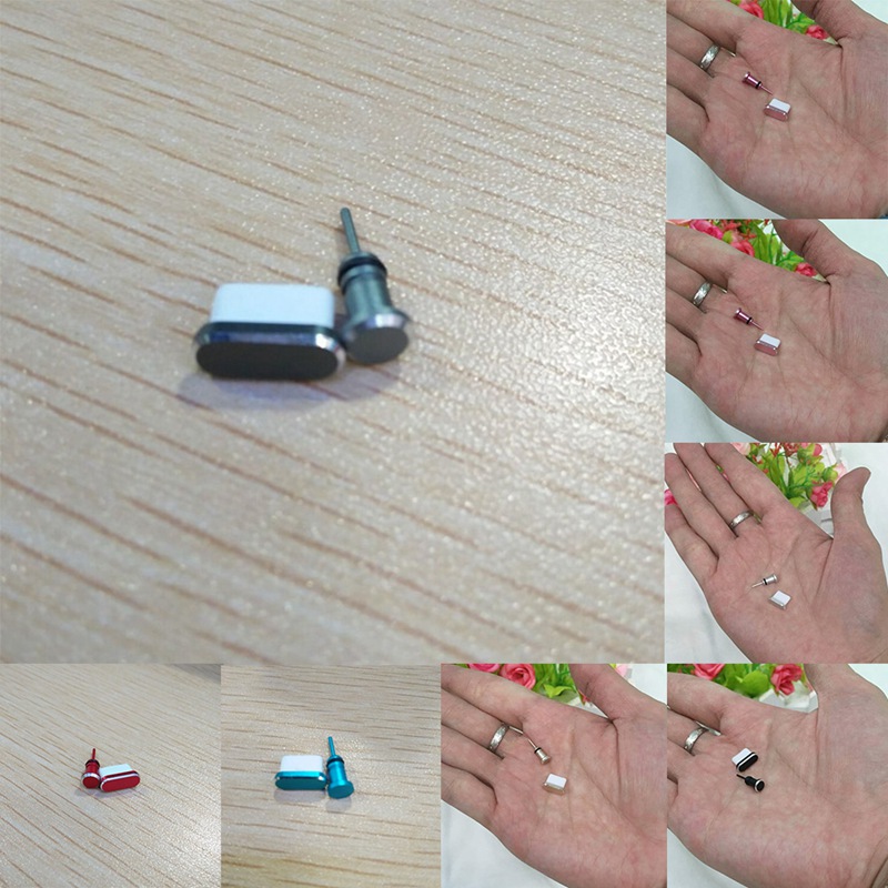 3.5Mm Koptelefoon Jack Type C Telefoon Opladen Poort Sim-kaart Usb C Stof Plug Voor Xiaomi Huawei Samsung Iphone