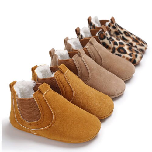 Léopard chaussures en cuir antidérapantes bébé | À semelle souple, chaussures confortables pour bébés garçons et filles,