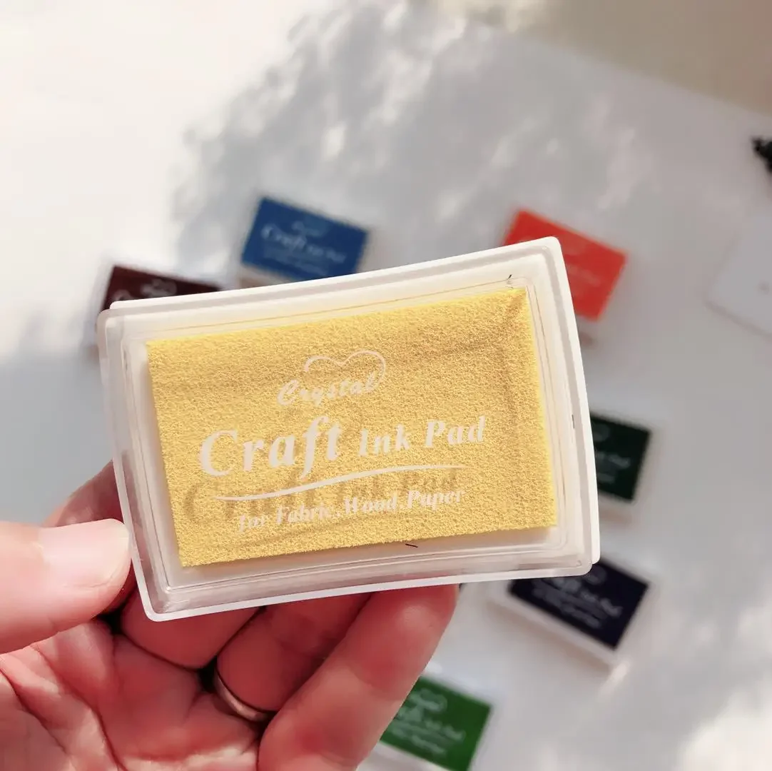 Ink Pad Ink Stamp Pad for DIY Craft Rubber Self Inking Roller Stamps Stationery Album for Scrapbooking Paper Decoration