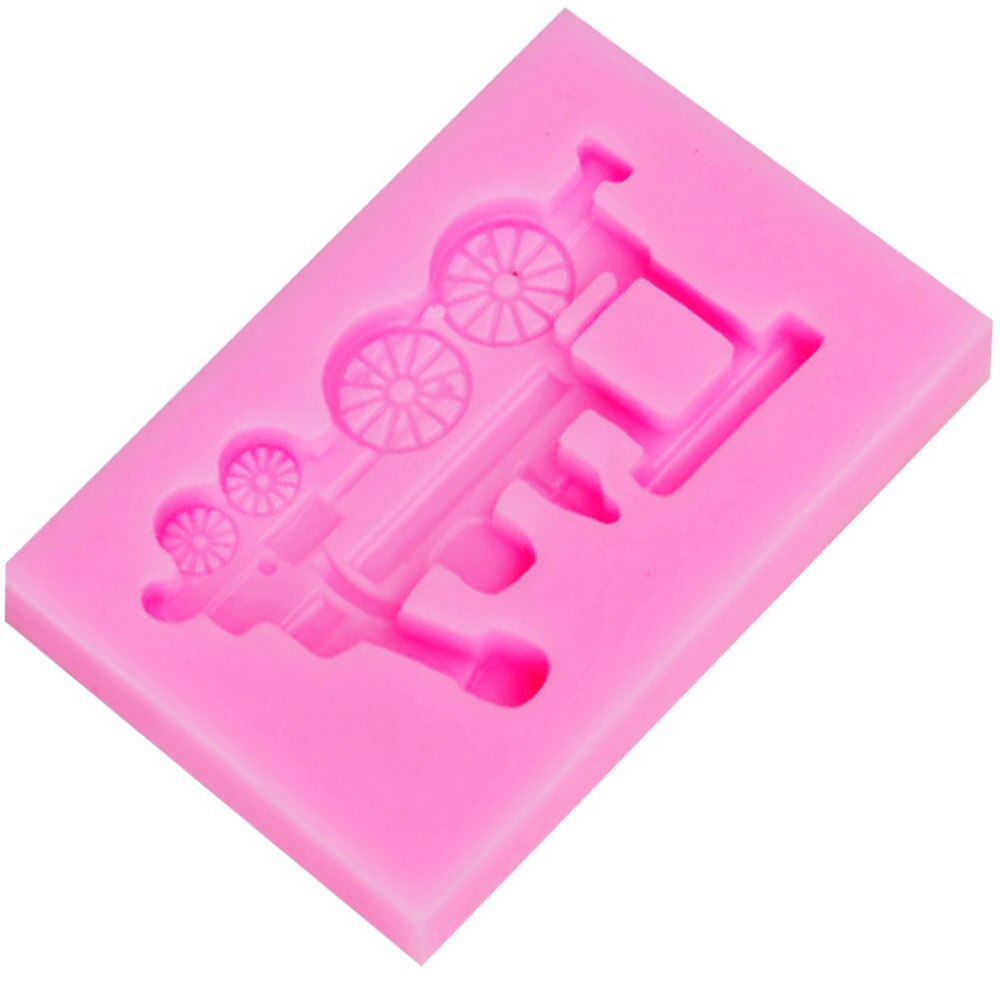 Byjunyeor  m383 gör det själv tåg uv harts silikonform fondant choklad godis klubba kristall epoxi mjuk lera bakverktyg