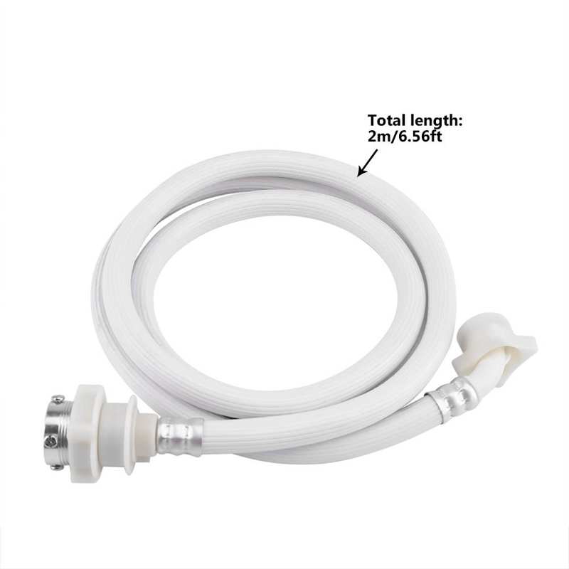 Washing Machine Water Inlet Hose Washer Pipe Tube Connector White Color Long Length Washing Machine Parts