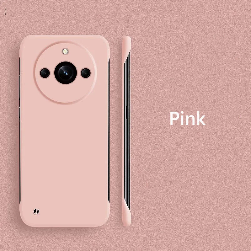 Custodia posteriore rigida opaca sottile senza cornice per PC per Realme 11 pro più Realme11 pro + più 5G antiurto Fundas Coque: alluminio / Blu scuro