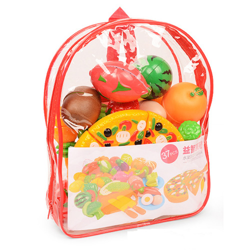 6/10/13/18pcs/20pcs/37pcs/set Housekeeping Toys education toys for baby color random surwish plastic fruit vegetables cut toys