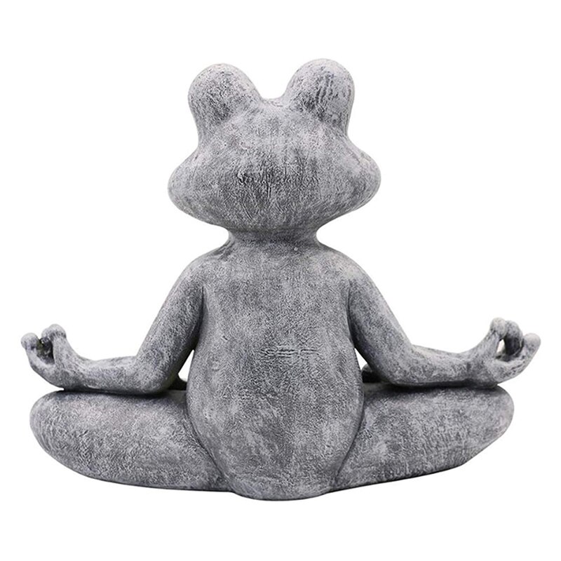 Meditera groda staty atlantic ebros feng shui vastu buddha yoga groda skulptur för hem eller kontor sci 88