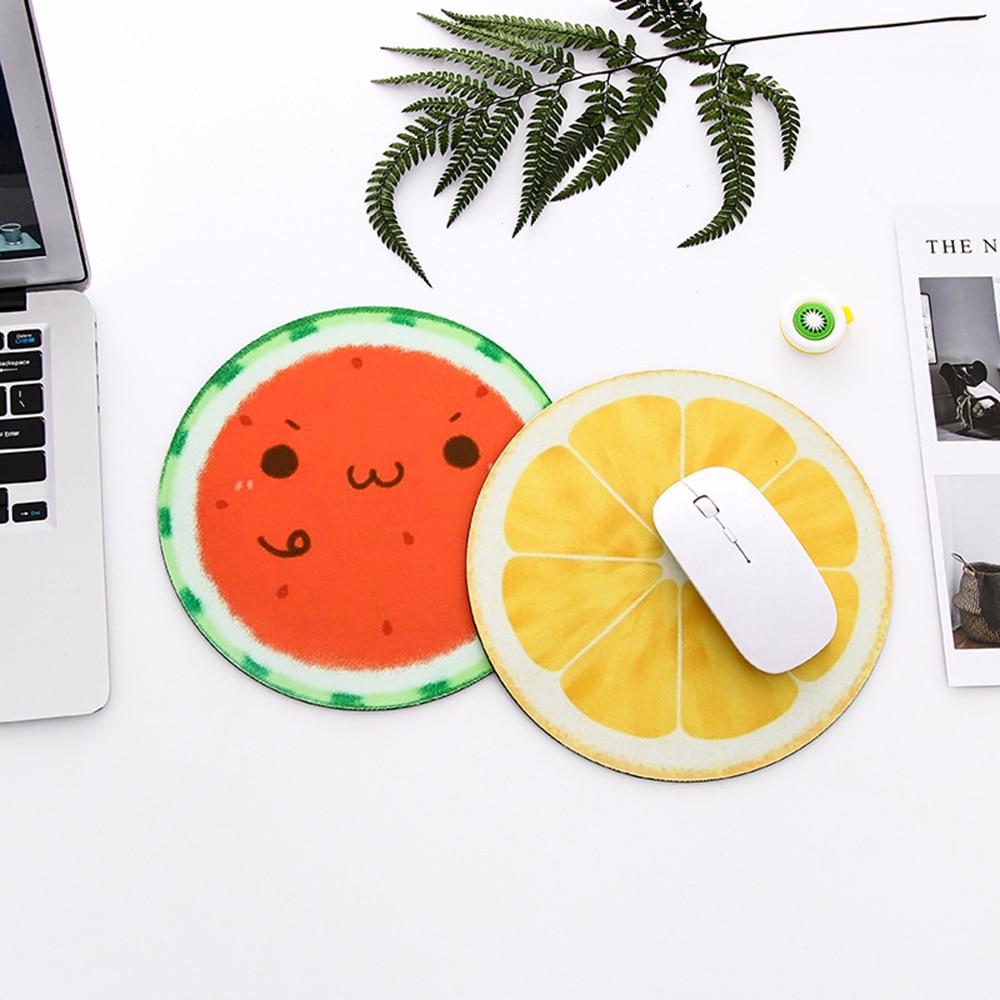 Planet/fruit Series Mouse Pad Soft Natural Rubber Mice Pad Multicolor for Desktop Notebook Gaming Computer Office Accessoy