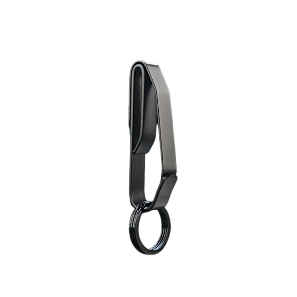 Stainless Steel Large Size Car Key Holder for Men Outdoor Belt Clip Keychain Accessory for Key Jackets And Key Fobs: green