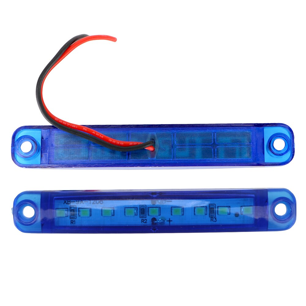 Yosolo 20 stk/sæt sidemarkeringslygter parkeringslys til bus lastbil trailer parkeringslys rød 9 led 24v lamper baglygter
