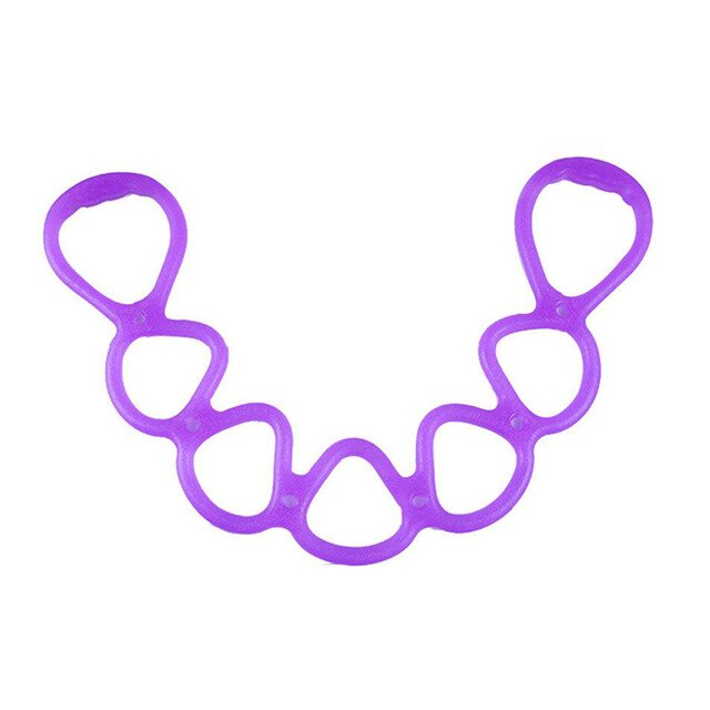 Silicone Resistance Band Arms Chest Training Loop Figure 8 Home Workout Equipment: Purple