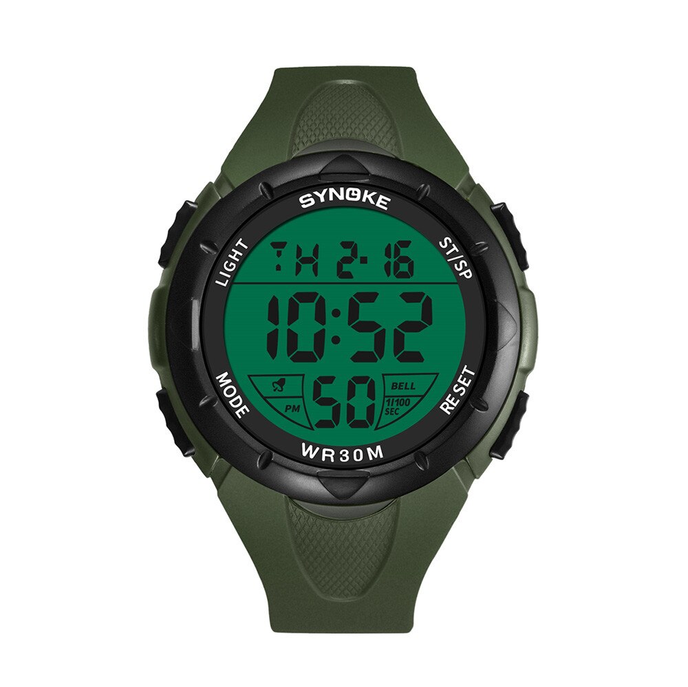Synoke Horloge Montre Femme Relogio Masculino 30M Waterdicht Mannen Horloge Led Digitale Sport Horloge Dubbele Klok Hombre Montre Homme # F