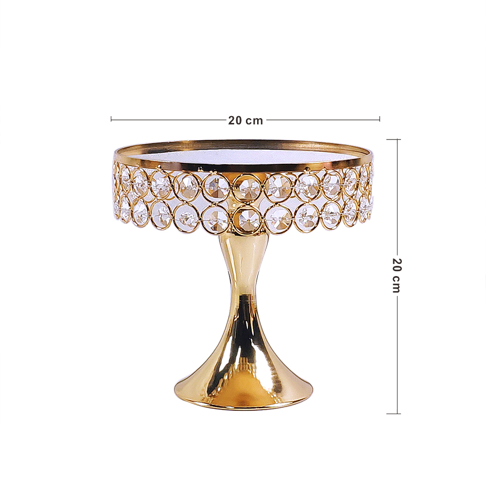 1pcs Gold and silver cupcake tray cake tools cake stand home decoration dessert table decorating party suppliers Wedding Display: 20cm gold
