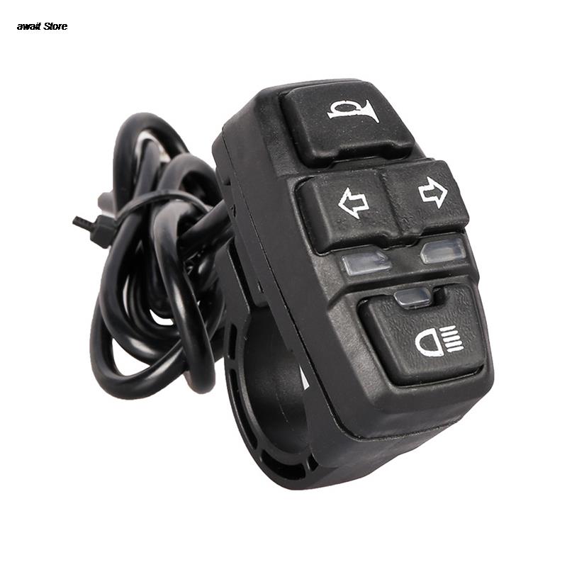 Electric Bike Scooter Light Switch DK336 for Motorcycle Button Turn Signal Light