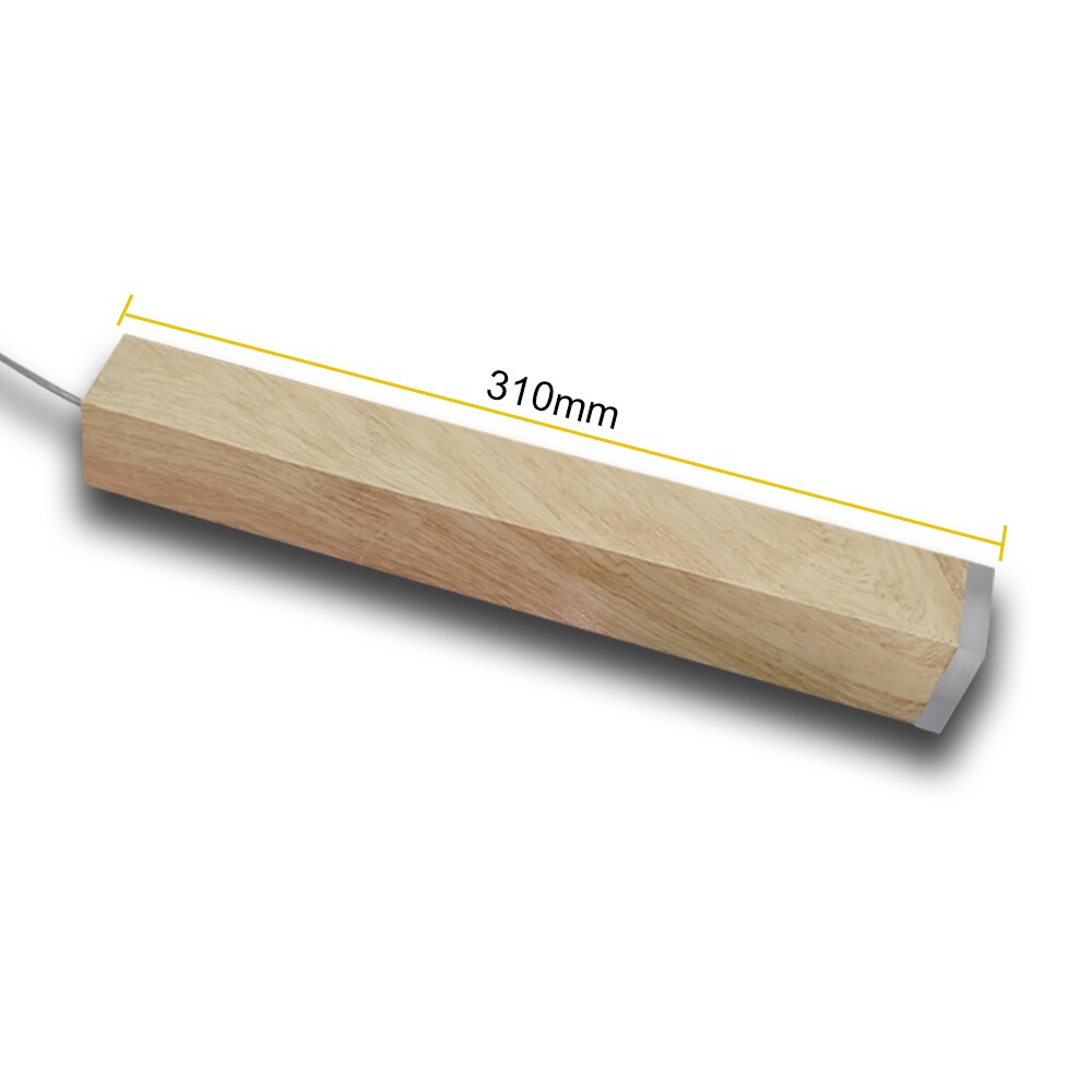 Led träfibrer hänglampa dimbara lampor köksö matsal butik bardisk dekoration cylinder rör hängande lampor