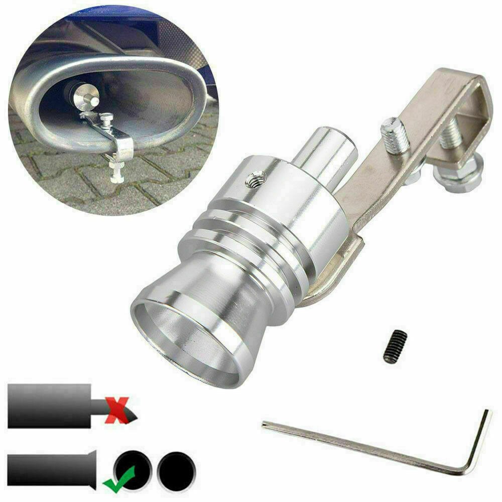 Tuyau d'échappement Turbo surdimensionné pour voiture, 2 pièces, sifflet sonore, simulateur de silencieux, pièces de rechange pour automobile XL