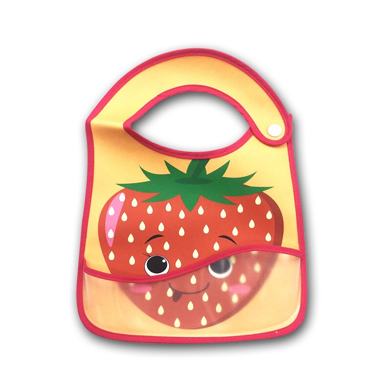Slabbers Pu Voorvak Anti Vuile Waterdichte Handdoek Leuke Fruit Cartoon: 07Strawberry