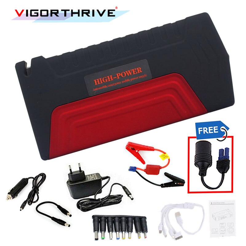 Peak Portable 600A 12v Car Jump Starter Auto Battery Booster Power Bank For Petrol car Mini Emergency Starting Device