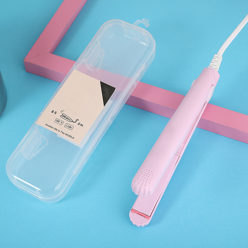 3 Style Hair Straightener Hair Curler Ceramic Hair Flat Iron Hairs Straightening Corrugated Styling Tool Portable: pink / US