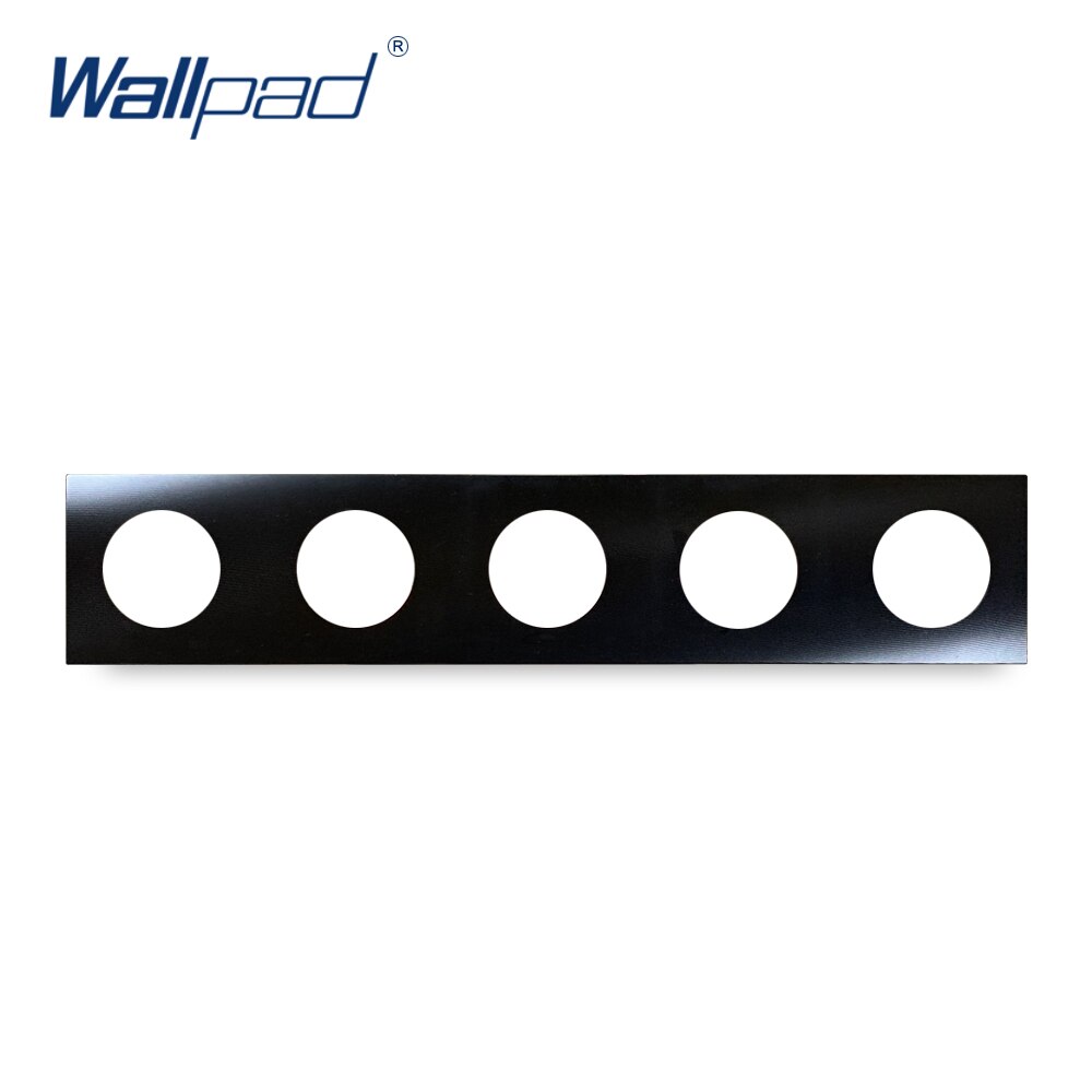 Wallpad Aluminum Metal Panel Only 1 2 3 4 5 Black Round Circle: 5