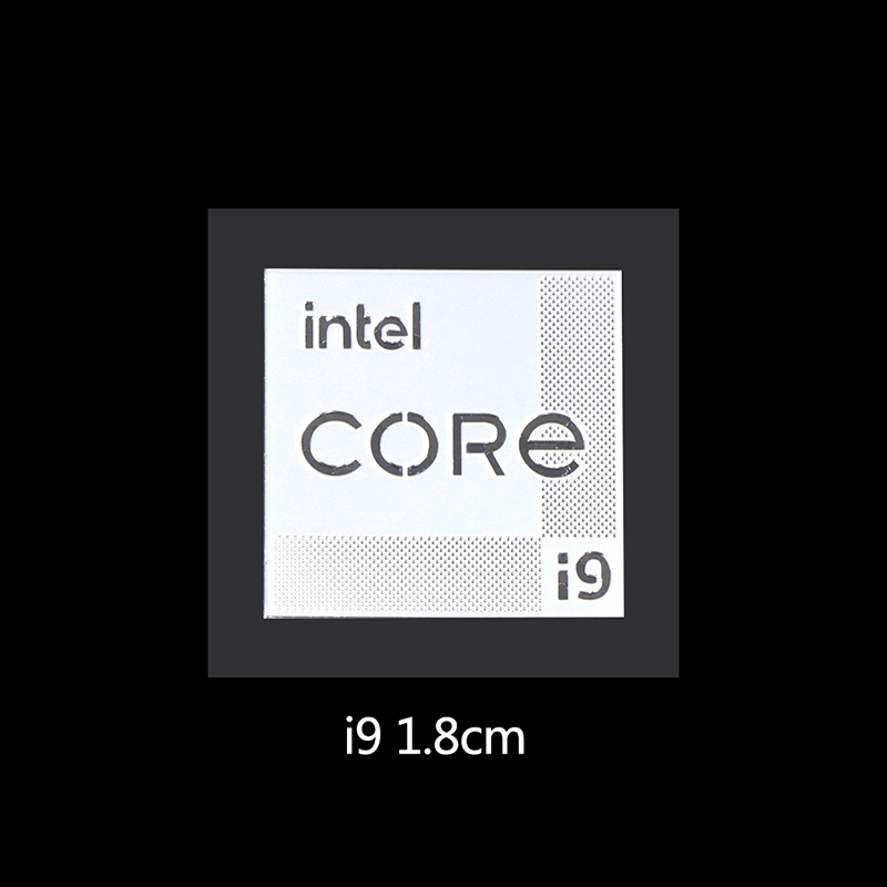 Etiqueta de Metal para ordenador, adhesivo Intel EVO i9 CORE i7 i5 i3 de 11. ª generación: F