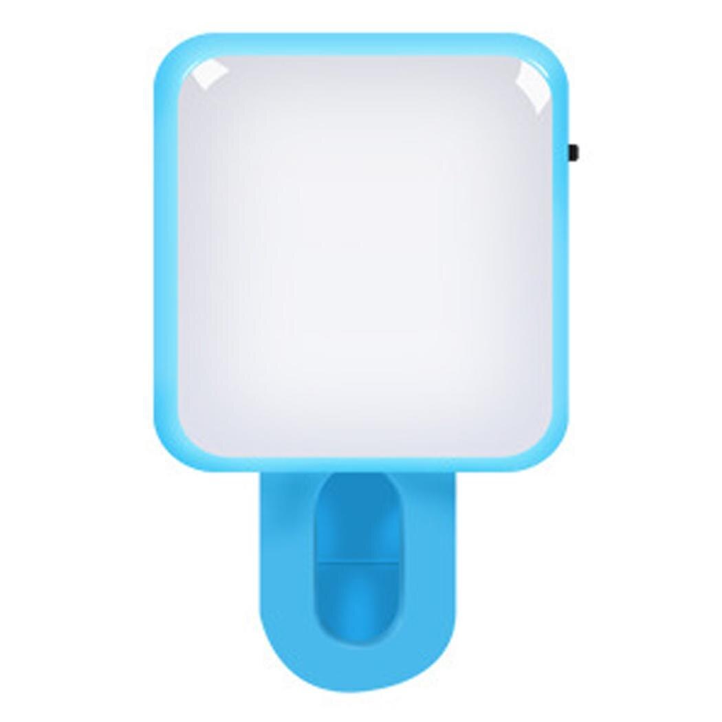 Portable Mobile Phone Fill Light Portable Square Flash Led Camera Phone Photography Enhancing Photography for Phone: blue