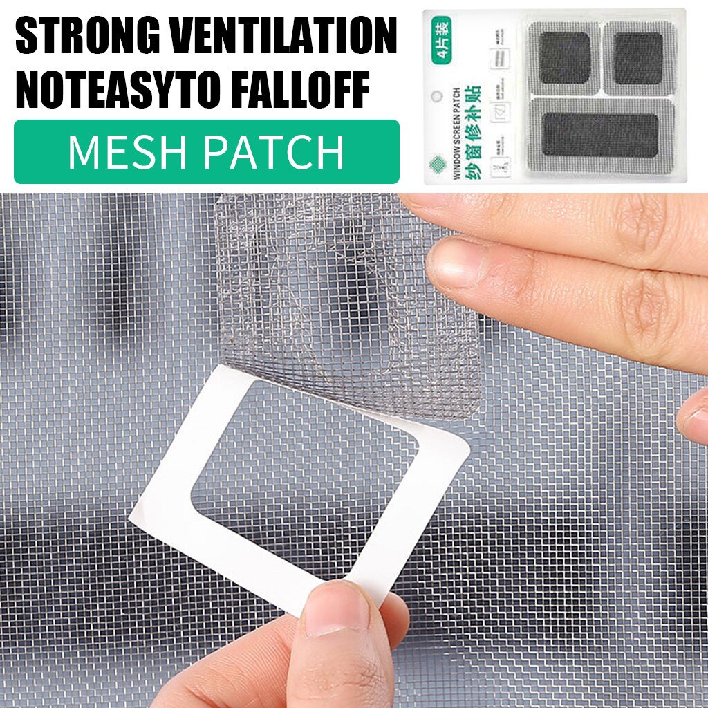 Window Screens Repair Patch Anti-insect Fly Bug Door Window Mosquito Screen Net Repair Tape Self-adhesive Mesh Screens Patches