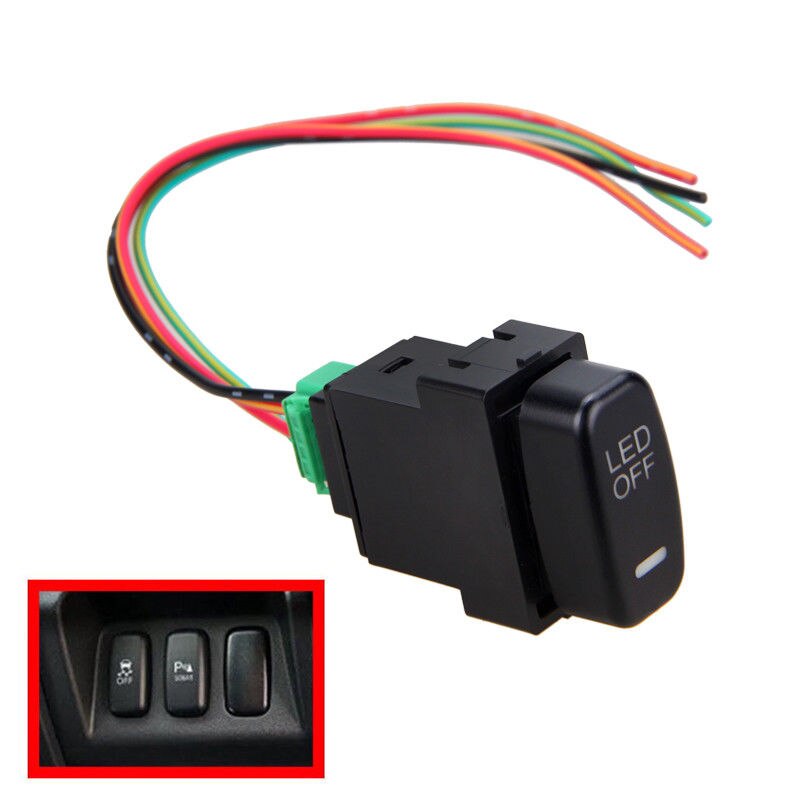 Mayitr-interruptor de luz diurna Universal para coche, luz LED antiniebla, interruptor basculante de encendido/apagado para Mitsubishi Pajero Lancer, 12V, 1 ud.
