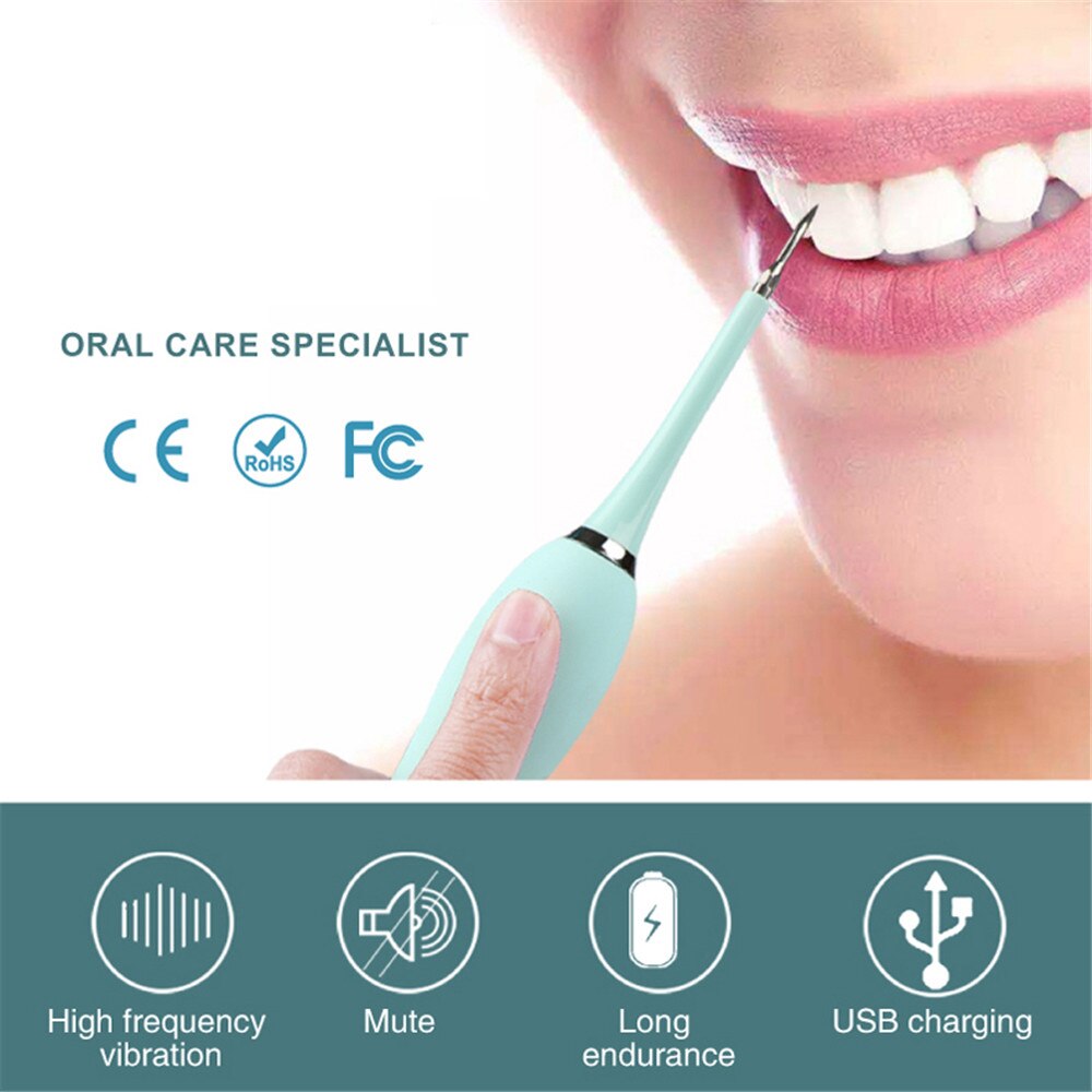 Electric Toothbrush USB Charging Waterproof Automatic Sonic with 2 Brush Heads can Dental Stone Remover Tooth Brush Care Tool