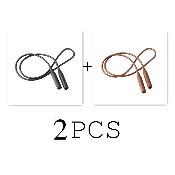 1 Pc Verstelbare Kleur Elastische Siliconen Brillen Bandjes Zonnebril Keten Sport Anti-Slip String Bril Touwen Band Cord Holder: B5-2PCS