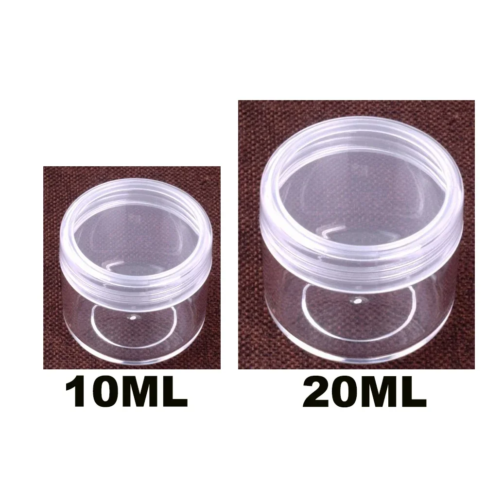 1pcs Cosmetic Packaging Round Box 10/20g Gram Face Cream Box Sample Empty Container Small Refillable Bottles Plastic Travel Pot: plum / Other