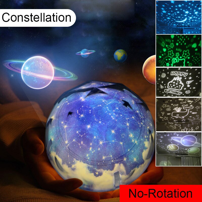 Starry Sky Nacht Licht Planet Projektor Earth Universe LED Lampe Bunte Drehen Blinkende Sterne Spielzeug Kinder Baby Weihnachten: A7