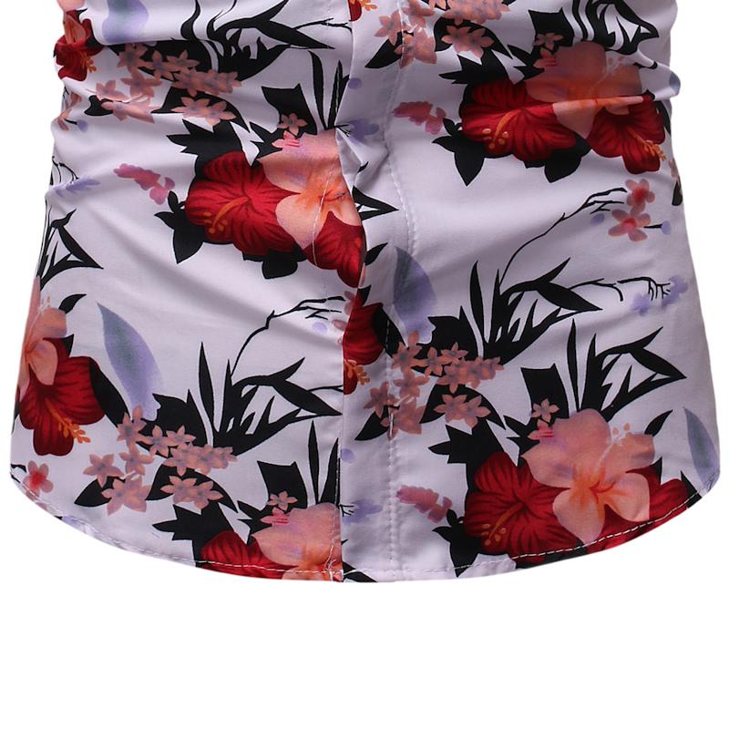 Bloemen heren overhemd jurk blouse heren korte mouw zomer casual model overhemden voor heren vrije tijd