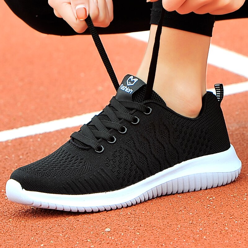 Tennis Shoes Women Breathable Light Gym Sneakers Female Sport Trainers Campus Lady Student Flat Shoes Tenis Feminino