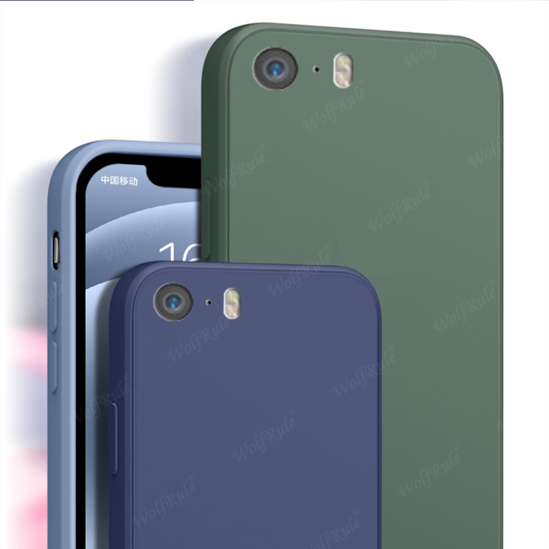 Voor Cover iPhone 5 Case Voor Apple iPhone 5 5S SE Capa Vloeibare Siliconen Telefoon Bumper TPU Soft cover Voor iPhone 5 Fundas