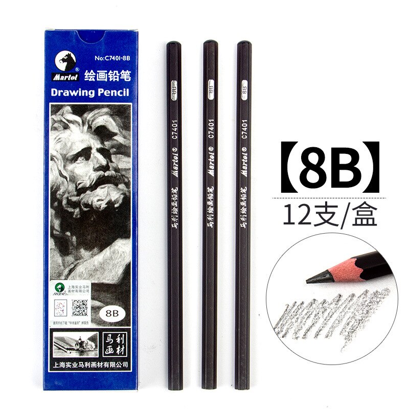 Faber-Castell 9000 Sketch Pencils B/2B/3B/4B/5B/6B/7B/8B/H/2H/3H/