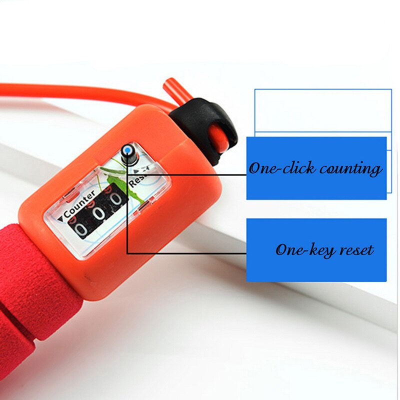 Professionele Volwassen Springtouwen Met Teller Sport Fitness Verstelbare Snelle Snelheid Tellen Sprong Overslaan Rope Skipping Draad Touwen