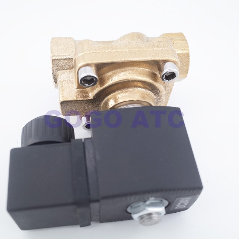 50bar Air compressor injection valve gas solenoid valve 1/2" JT5241015 NC Diaphragm brass water valve for Blowing machine