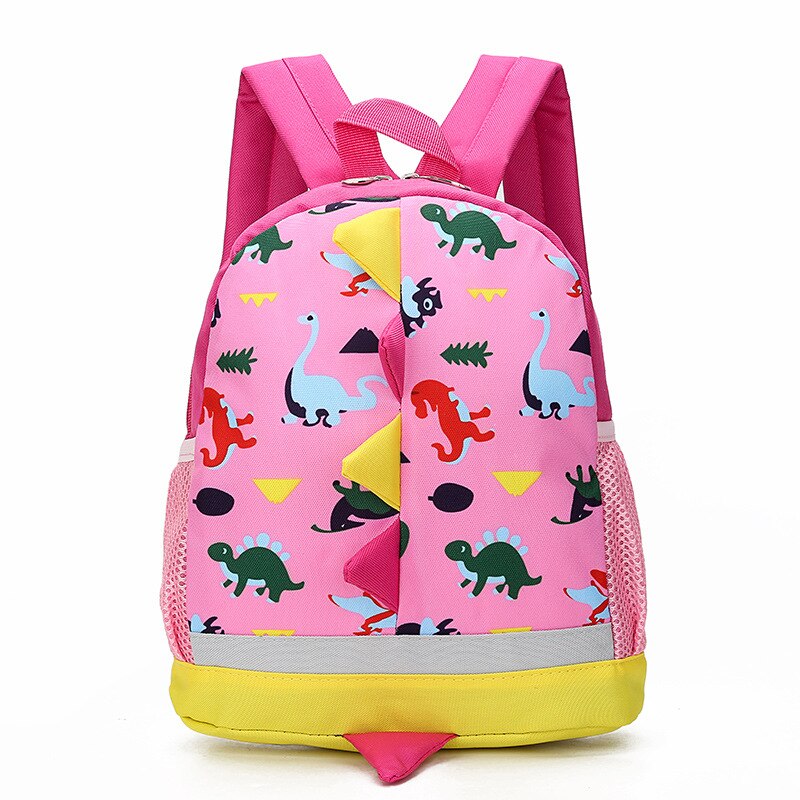 3-4-6 Jaar Oude Kinderen Tas Leuke Cartoon Dinosaurus Kids Tassen Kleuterschool Voorschoolse Rugzak Voor Jongens Meisjes baby Schooltassen: Roze